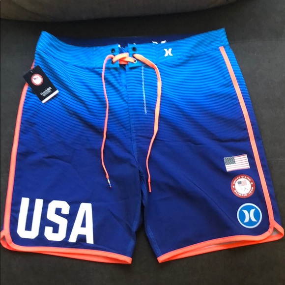 hurley usa swim trunks
